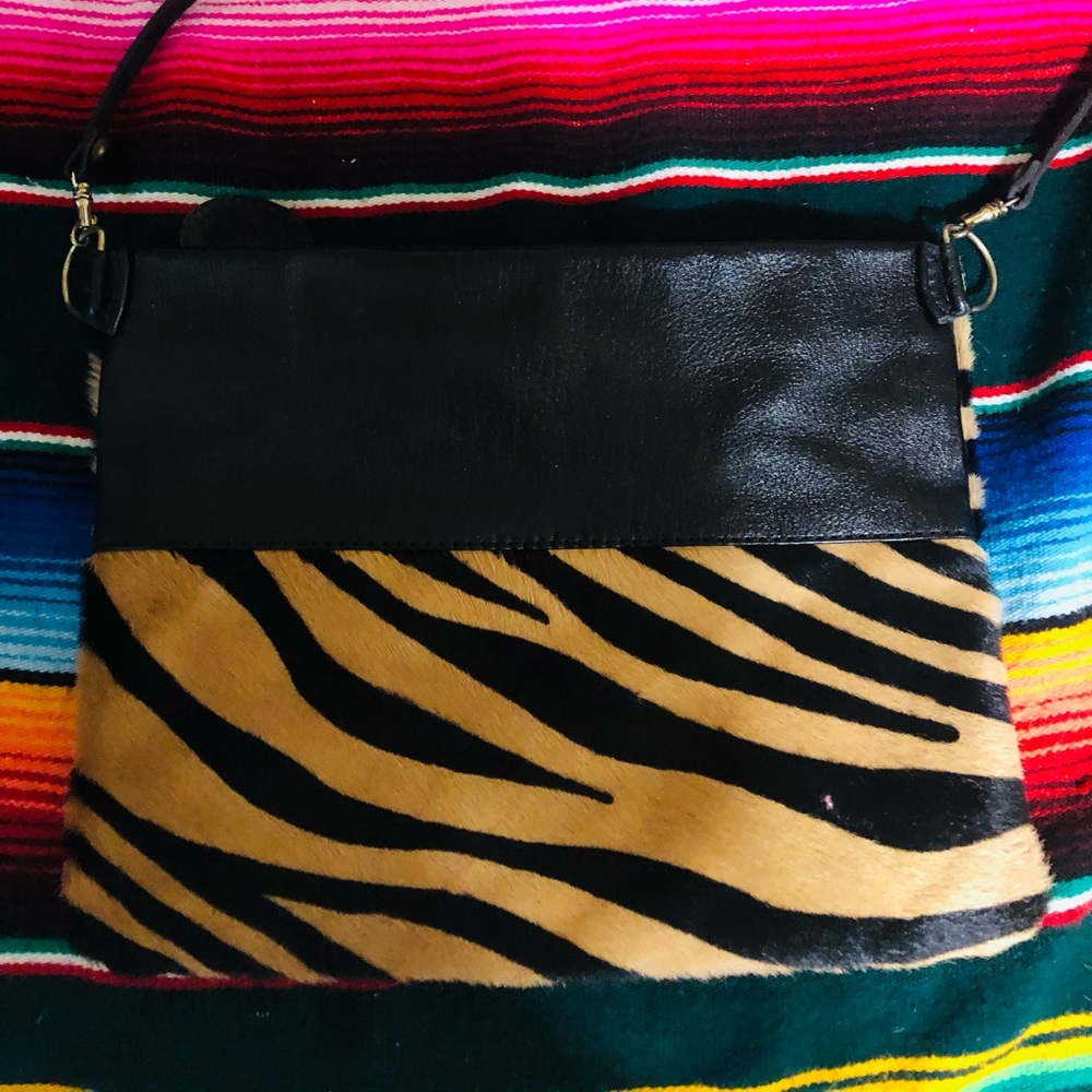 Antonio Melani Zebra Hide crossbody